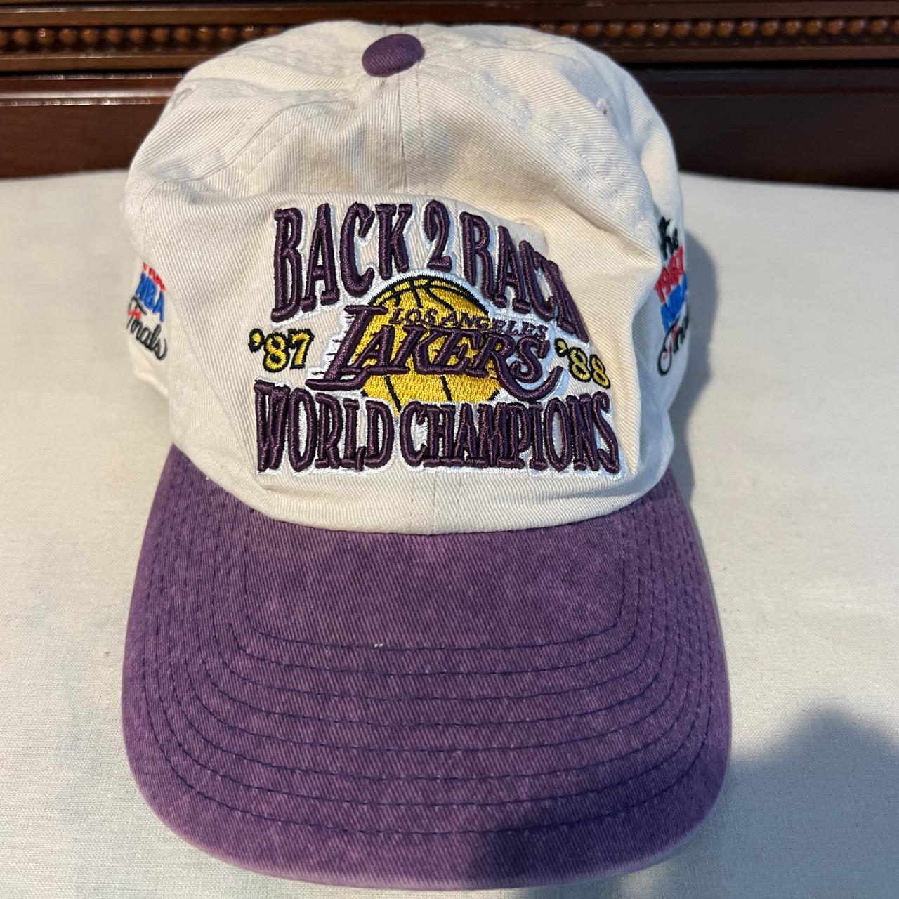 Vintage Los Angeles Lakers Purple Baseball Pinstripe - Depop