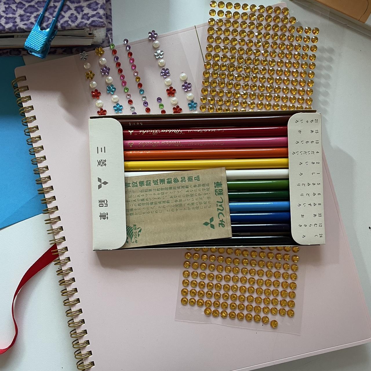 True vintage Japanese colored pencils from the 60s!... - Depop