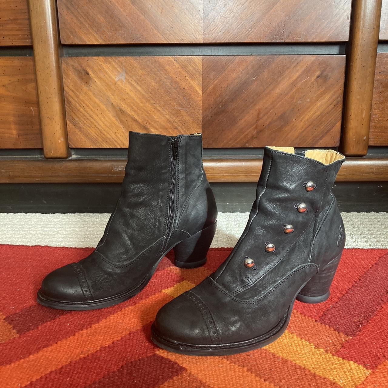 John Fluevog Venables Ankle Boots- Black 8 - Depop