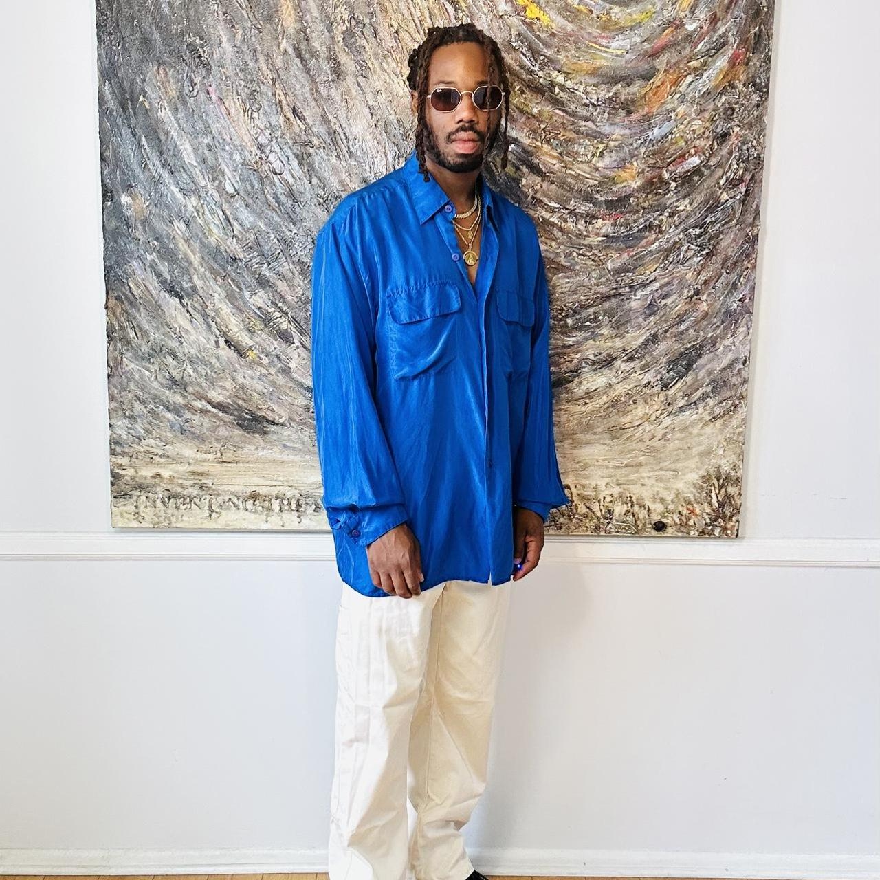 Guessilk by Georges Marciano, Blue LS