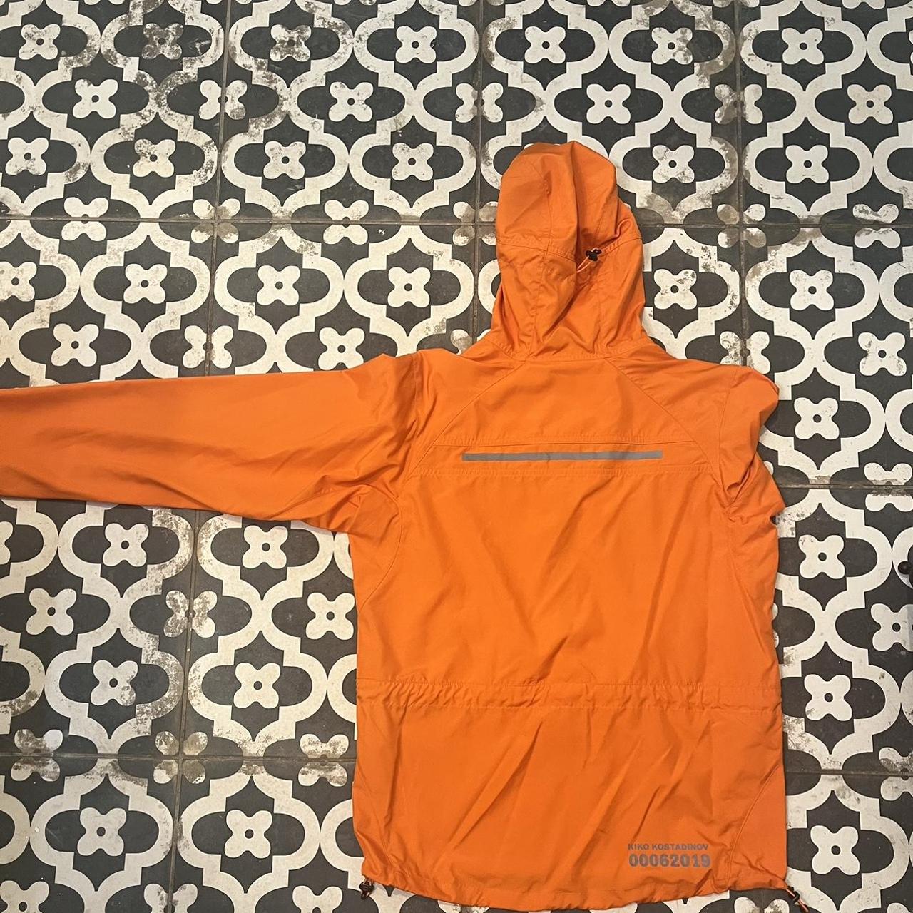 Kiko Kostadinov x Asics Orange Woven Nylon Jacket - Depop