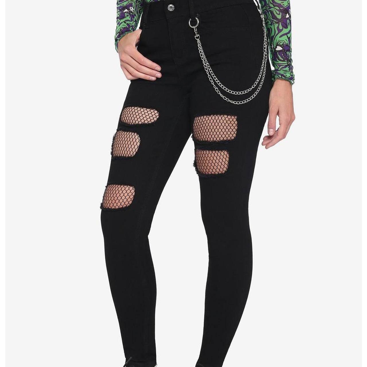 Fishnet leggings best sale with jeans