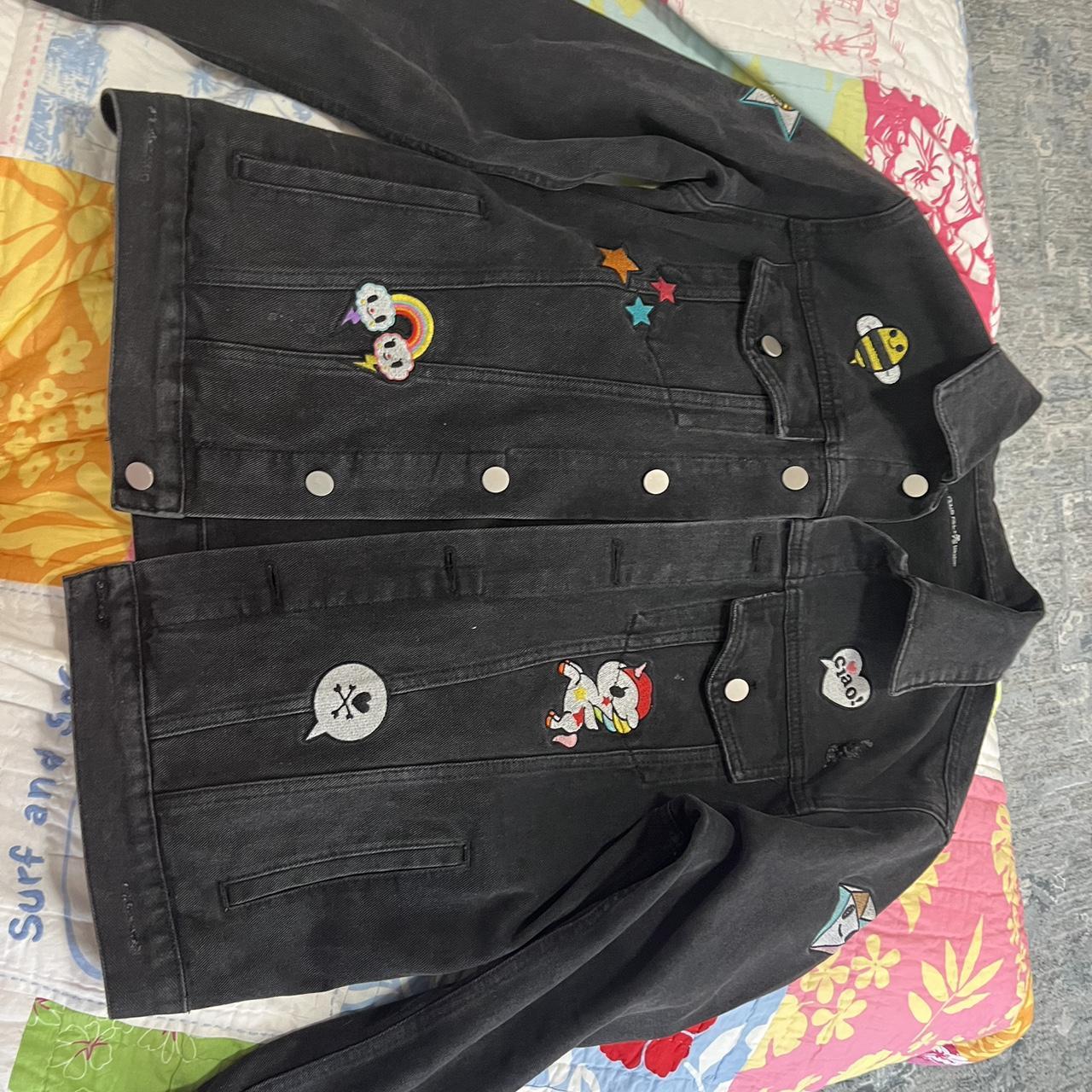 TOKIDOKI Black Denim Jacket high quality