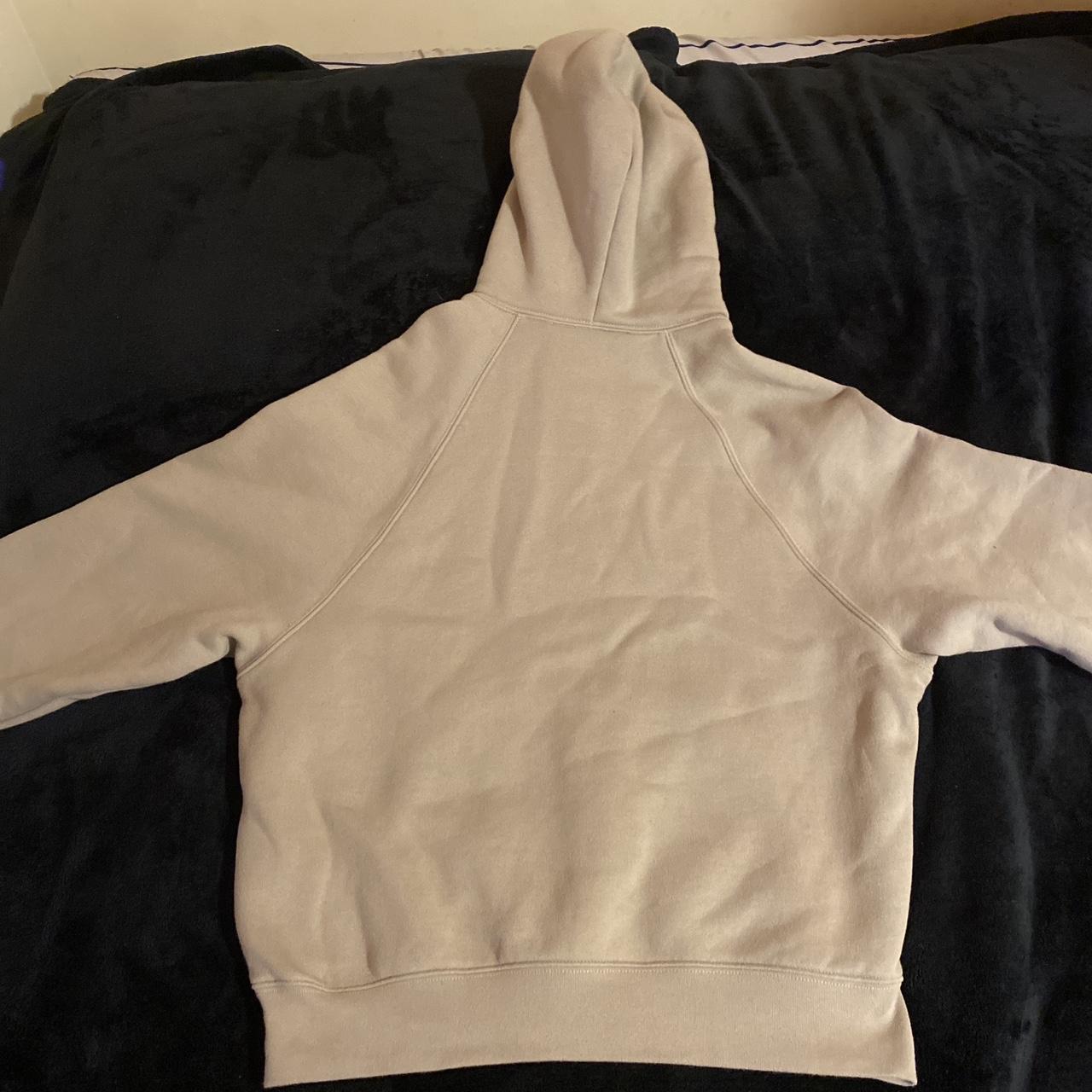 Tan Essentials hoodie, like new, need to get rid. - Depop