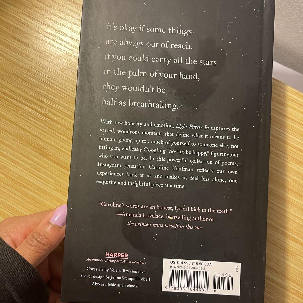 ♡Light Filters in Poems by Caroline Kaufman ♡In... Depop