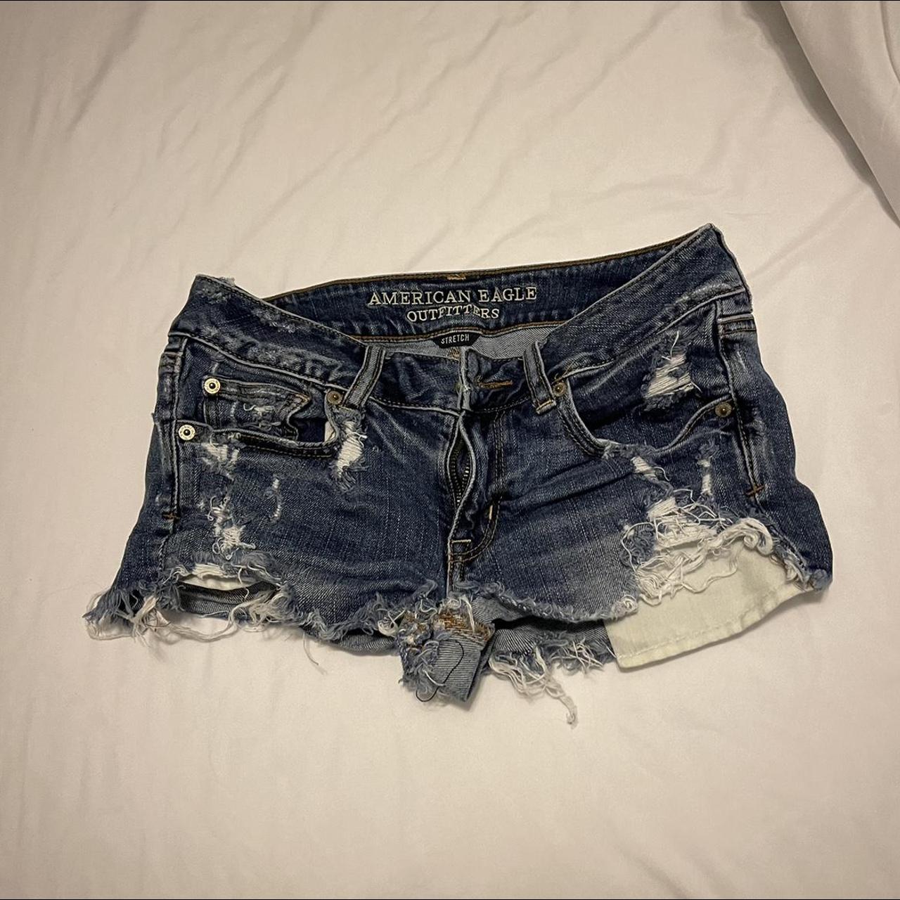 American Eagle Size Shortie Jean Shorts Jeans Depop