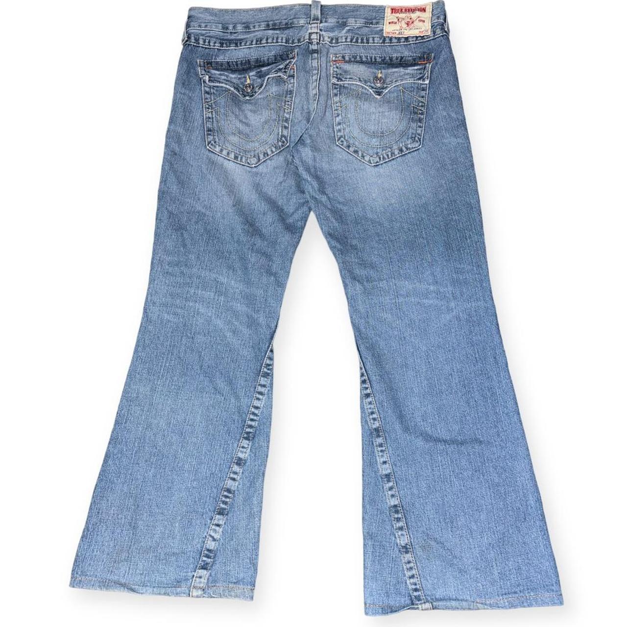 Rare true religion flared jeans Size 38x34 Super... - Depop