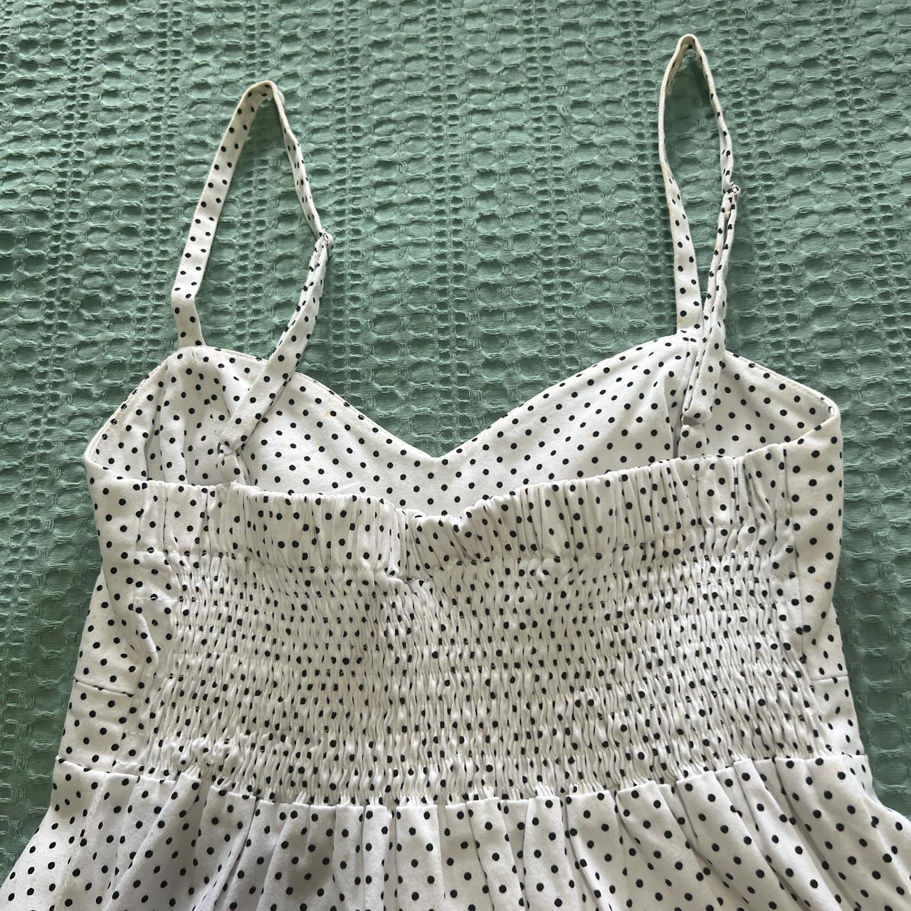 NOOKIE BEACH Brand DRESS Black and White Polka Dot... - Depop