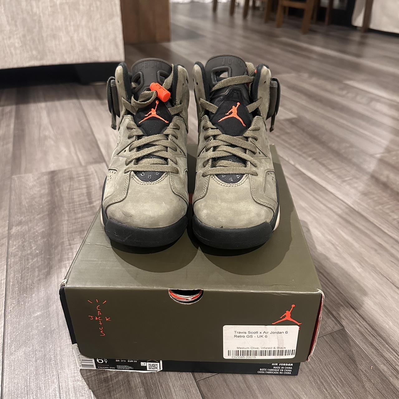 Travis scott x shops air jordan 6 medium olive