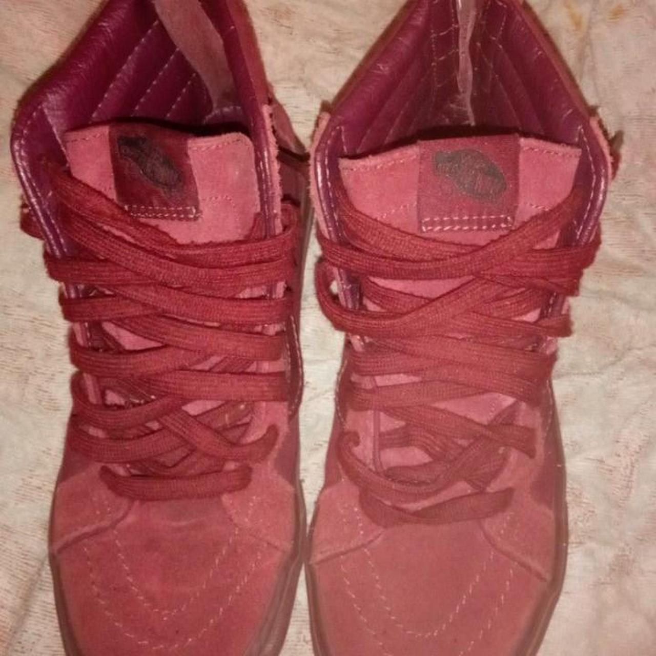 VANS Sk8-Hi Top Unisex Maroon Zip Back Shoes