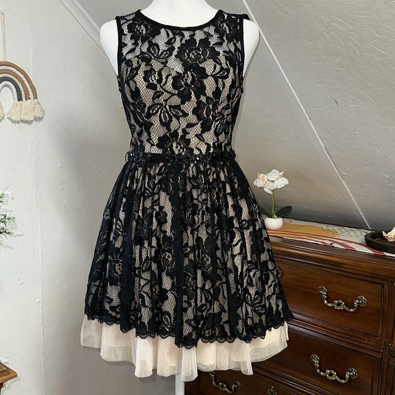 B. Darlin Homecoming dress. Black with Cream. Depop