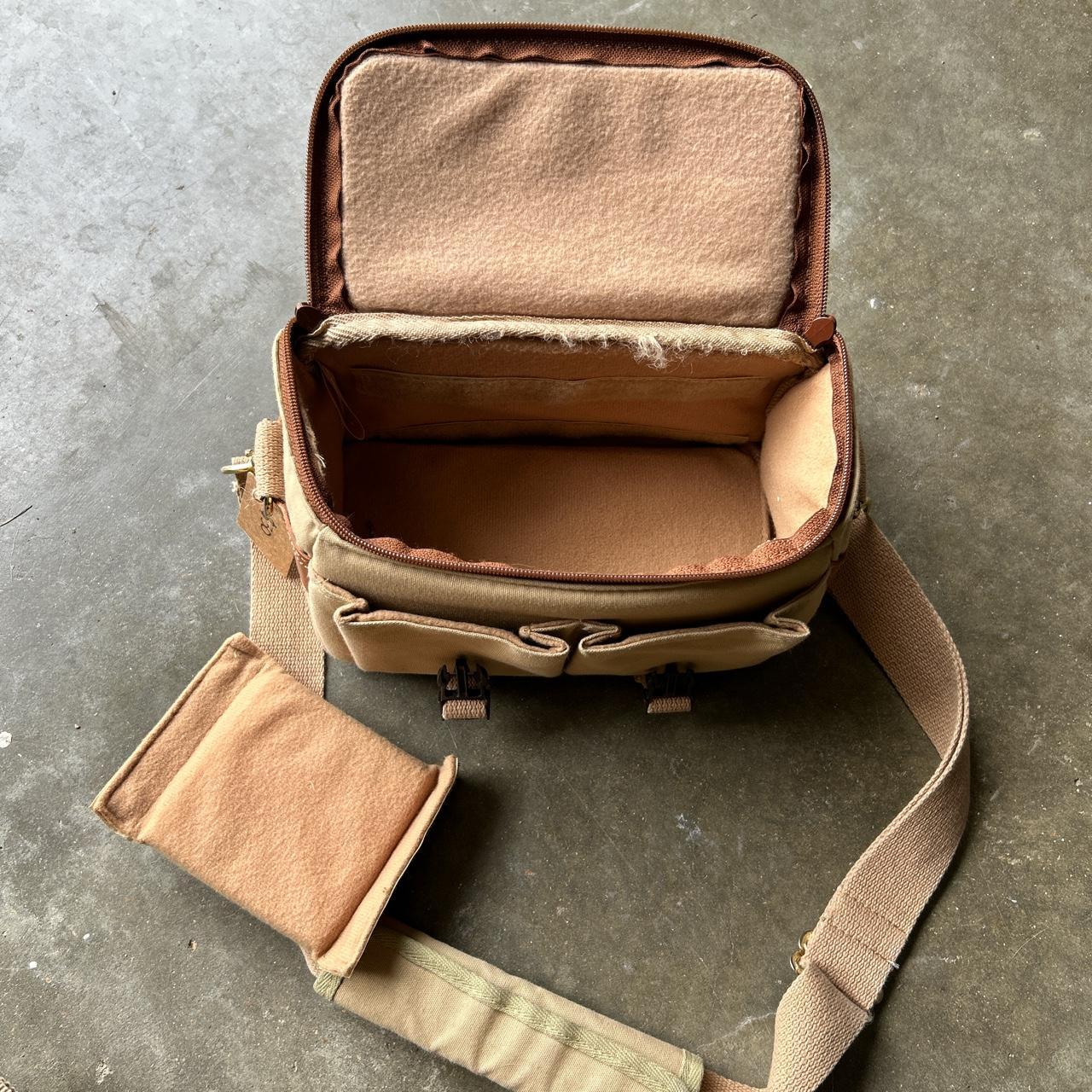 Tan Utility Style Camera Bag - Depop