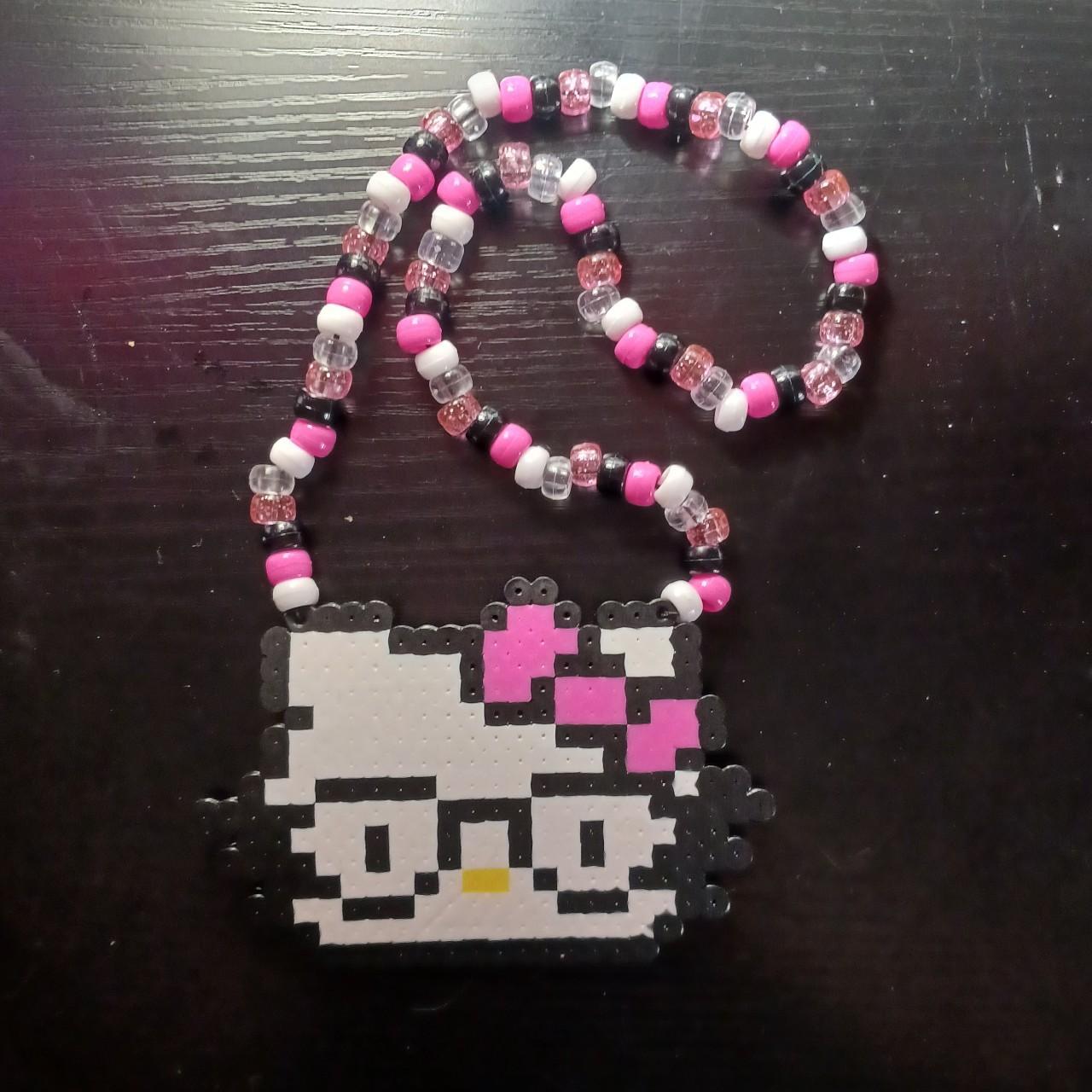 Need hello kitty perler Kandi necklace 17 inches... - Depop