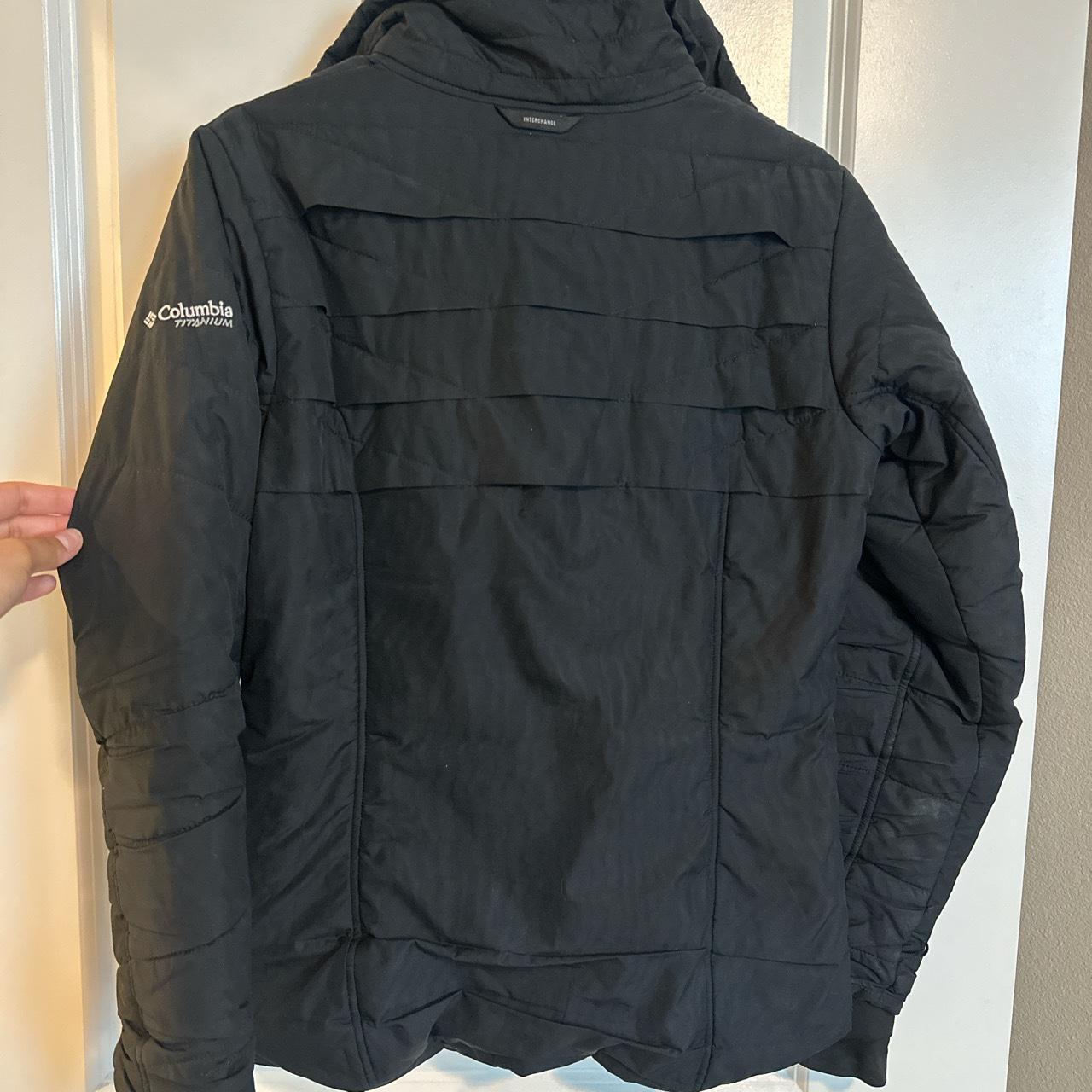 Small black Columbia Titanium interchange jacket... - Depop