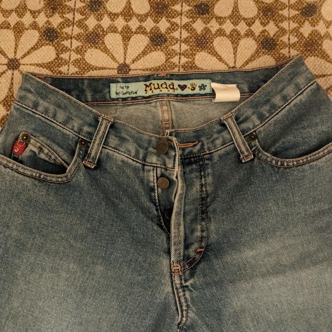 Y2K Mudd Jeans Youth size 16, medium blue stone - Depop