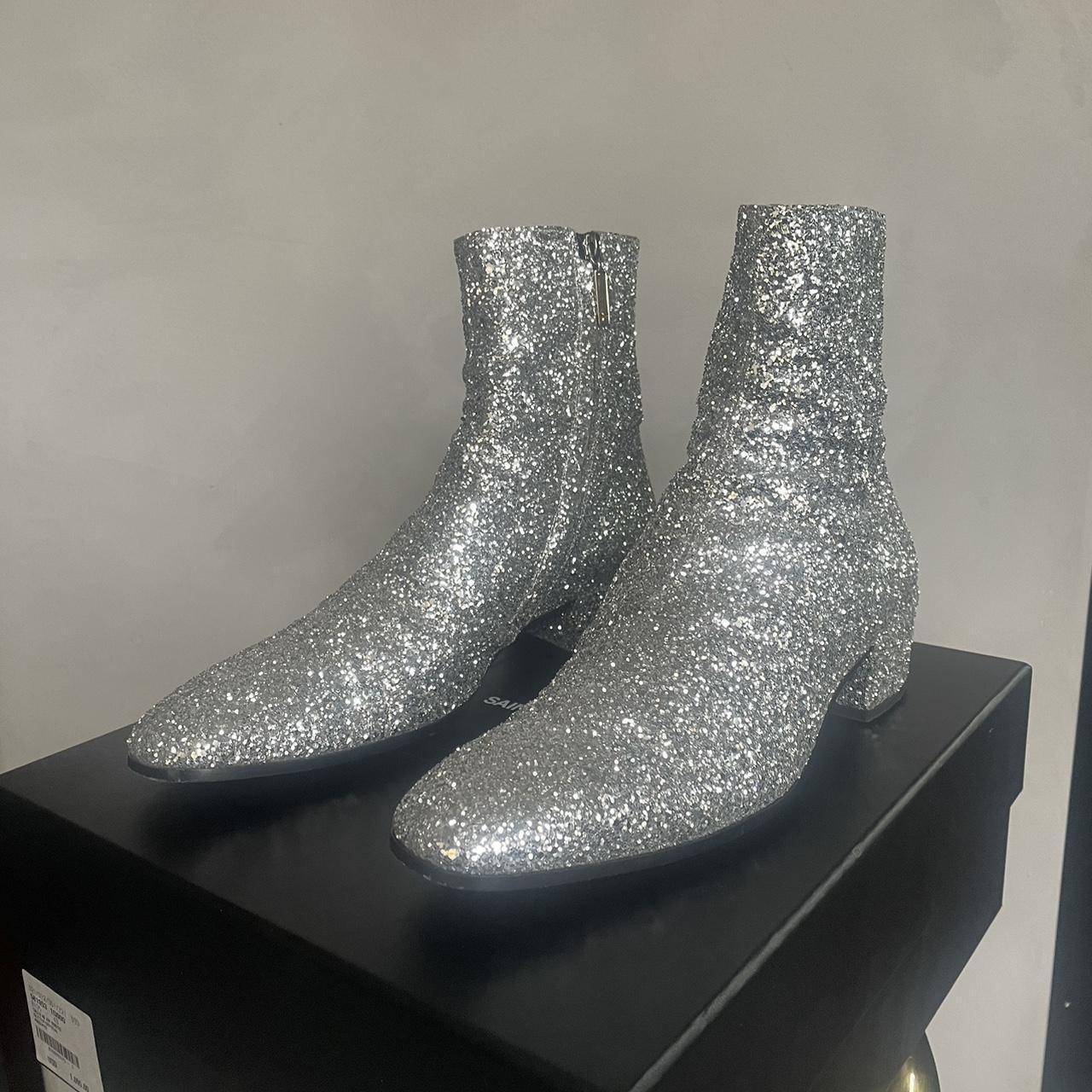 Yves saint laurent hot sale boots glitter