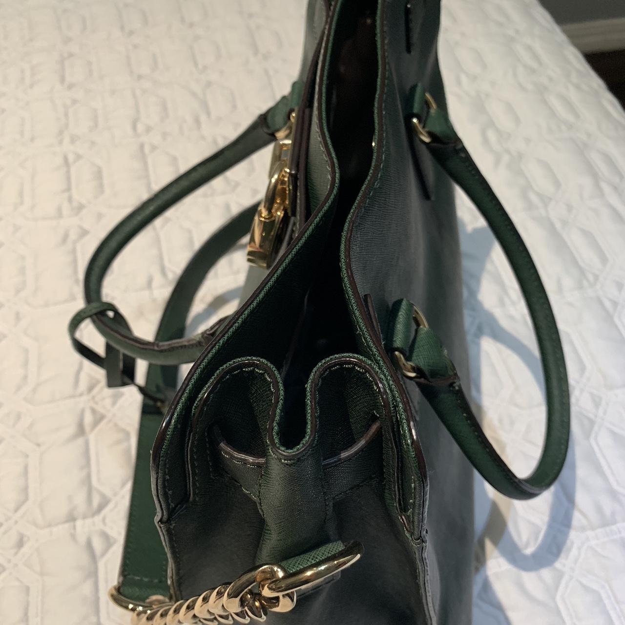 Michael Kors Cece Jewel Green Leather Studs Satchel Shoulder Bag - NWT $628  | eBay