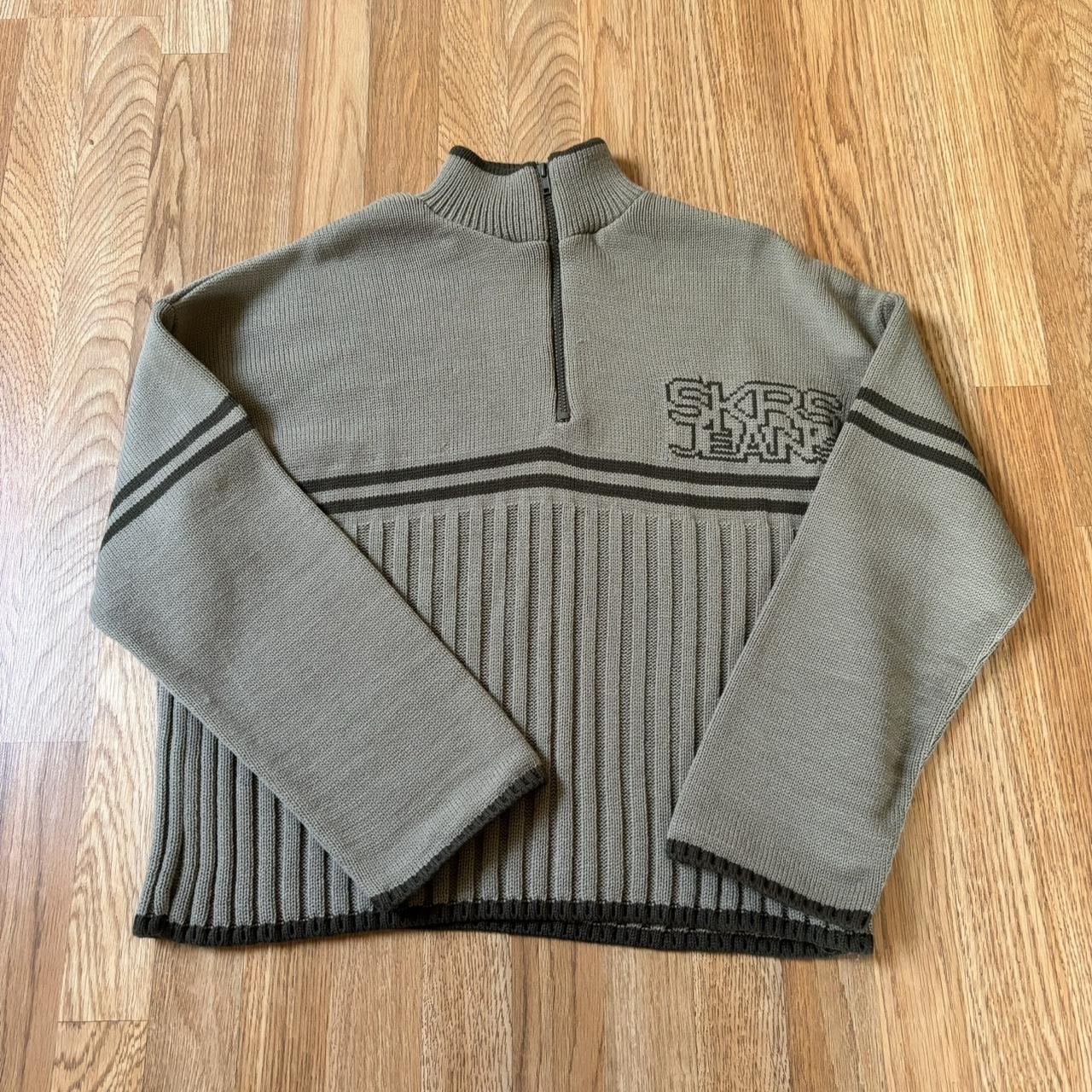 sisters and seekers half zip ribbed sweater tag... - Depop