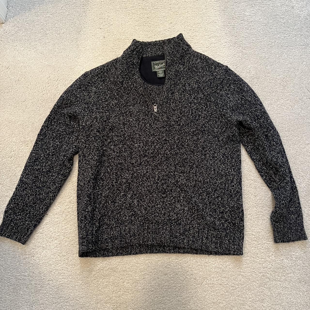 Woolrich zip up sweater, wool very warm Depop