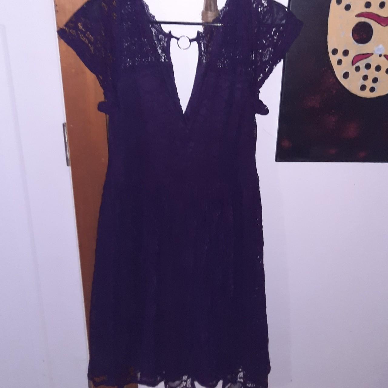 Dark grey faux suede dress from Torrid 2x. This - Depop