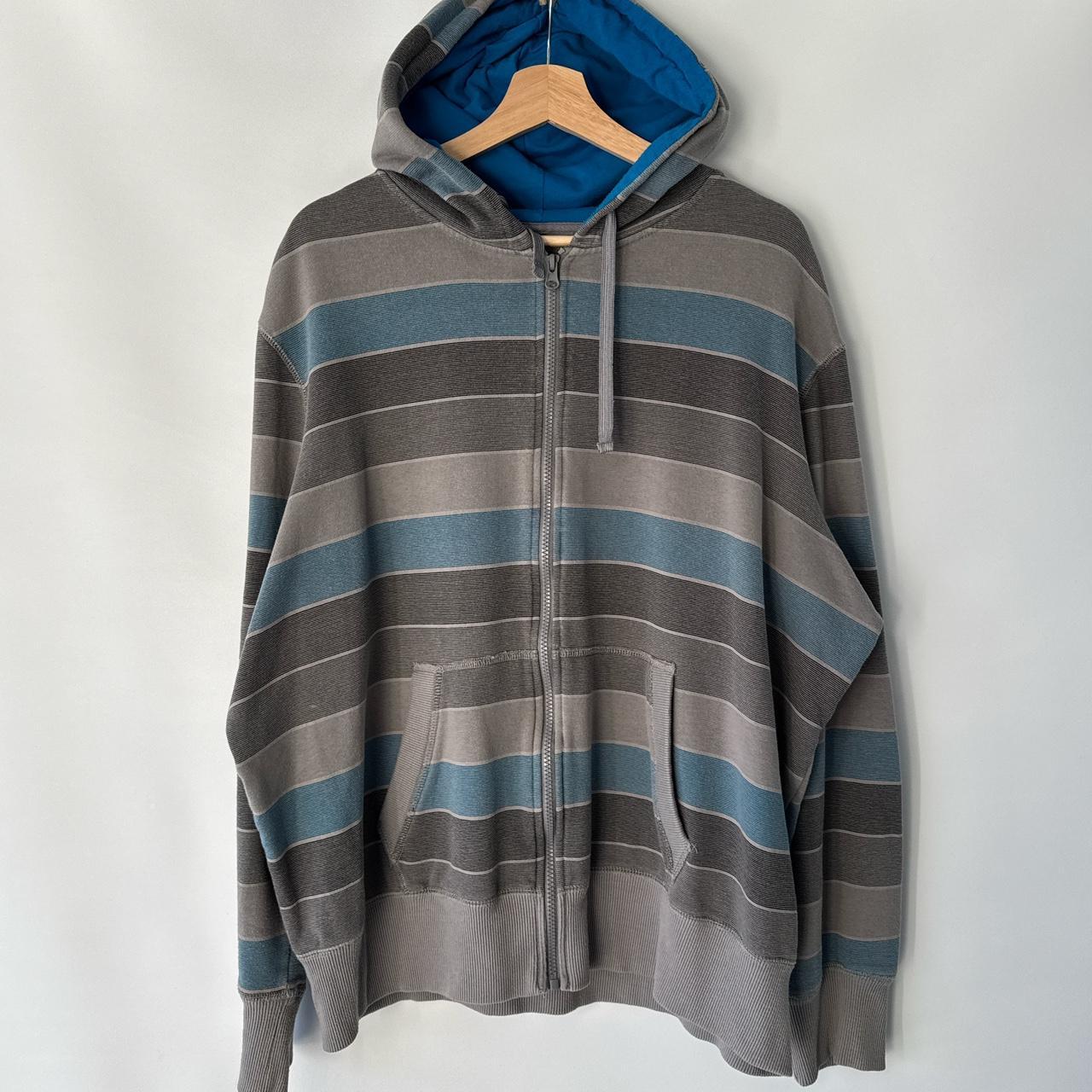 Ocean Pacific Men's Hoodie - Grey/Blue - XXL – Vintage y2k