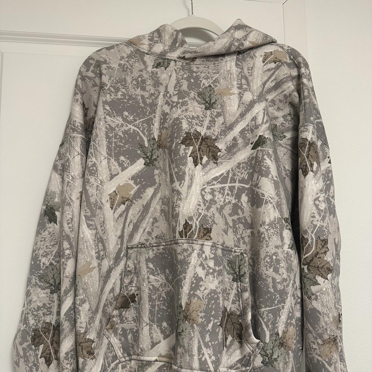 Abercrombie light camo hoodie worn a few times Depop