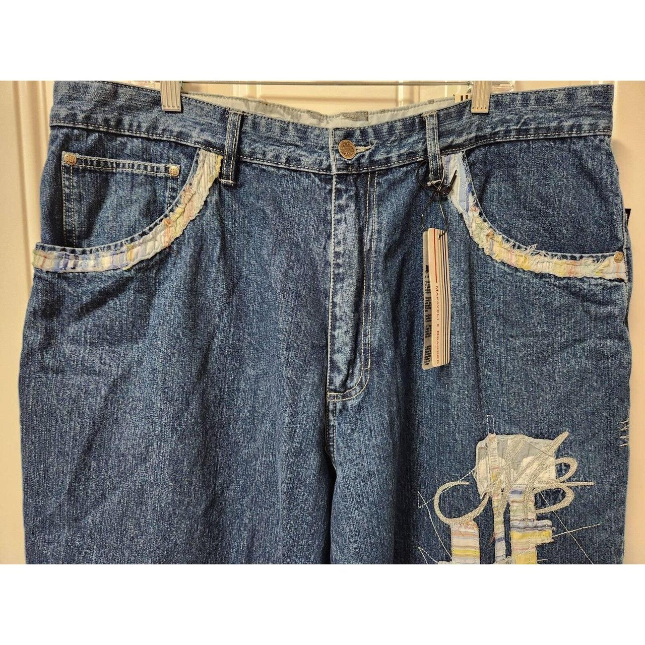 Makaveli Branded Men's Wide Leg Baggy Fit Jeans.... - Depop