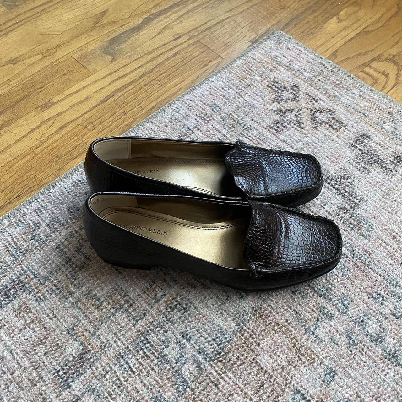anne klein loafers black