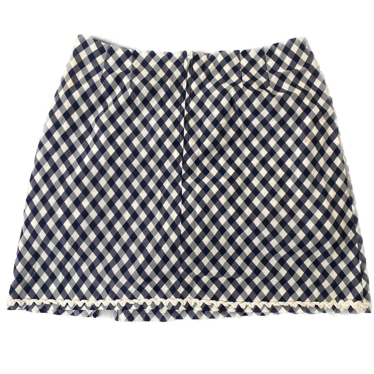 American Vintage Women's Navy and White Skirt (3)