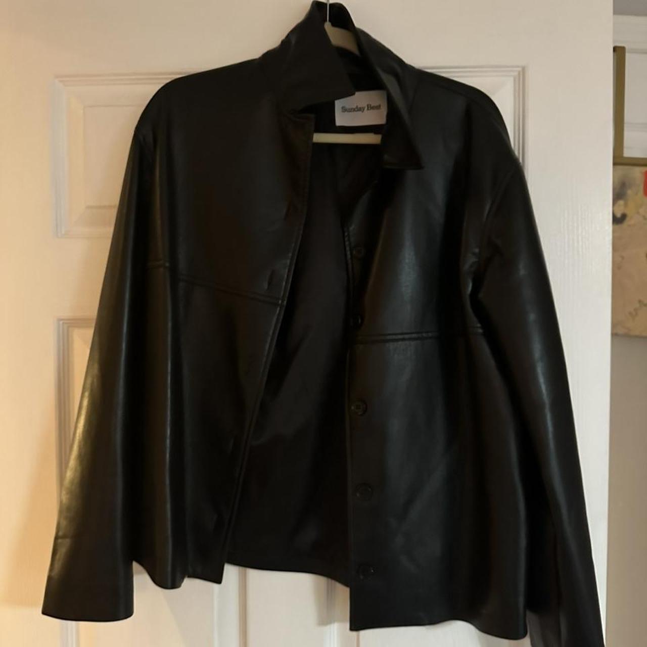 Aritizia Sunday’s Best Leather Jacket - Black // Small - Depop