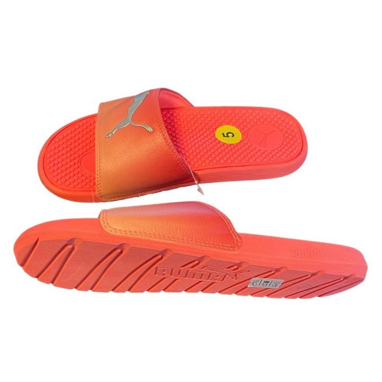 Puma slides orange on sale