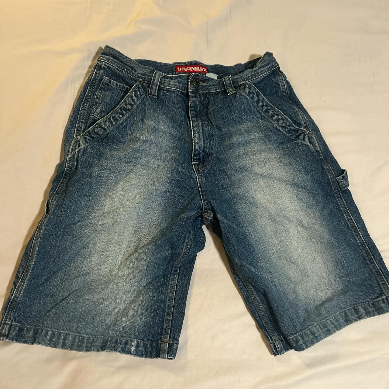 Vintage Union Bay Jorts Fire wash on these, small... - Depop