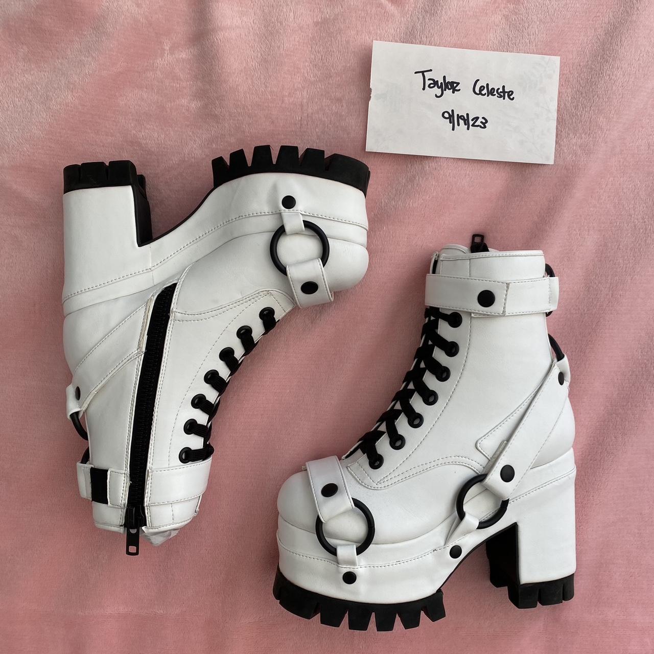 Dolls Kill Club Exx Moonscape Mirage Platform Boots.... Depop
