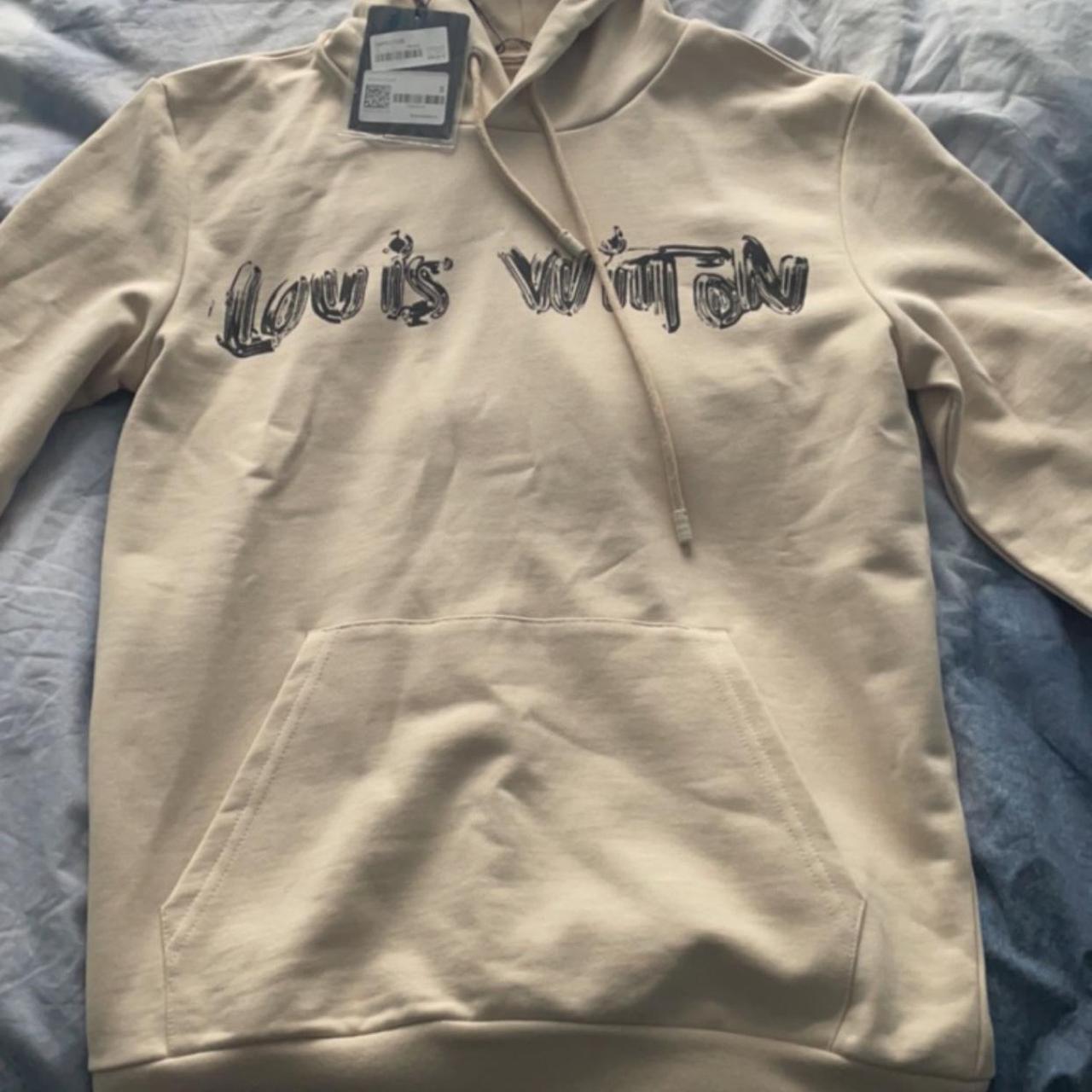 Louis Vuitton Hoodie Rare Japanese Red White. Hoodie - Depop