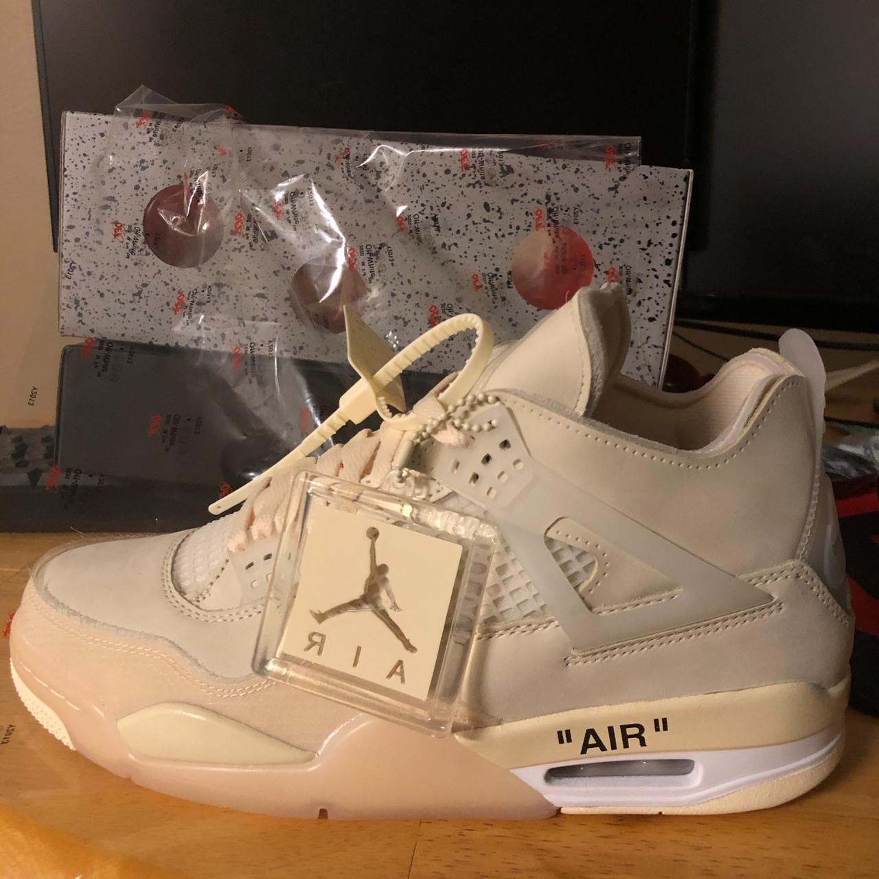 off-white Jordan 4 #offwhite #jordan #jordan4 Men's... - Depop