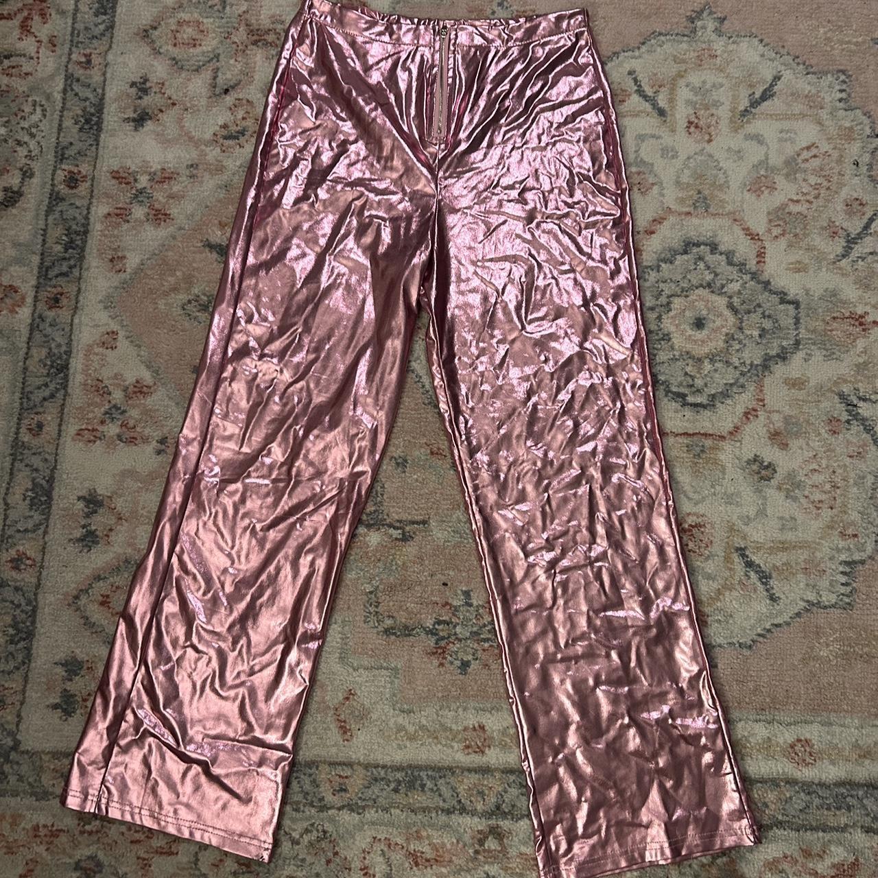 Pink iridescent hot sale pants