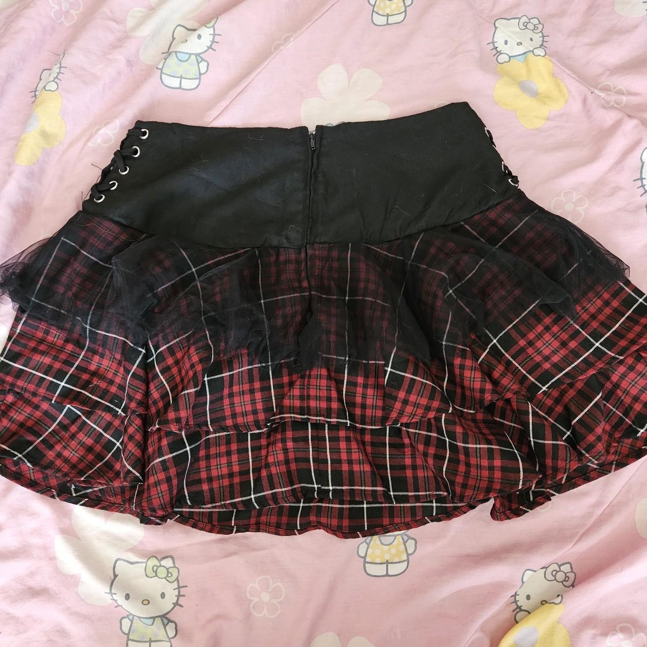 Hot topic plaid tutu like skirt, selling bc its too... Depop