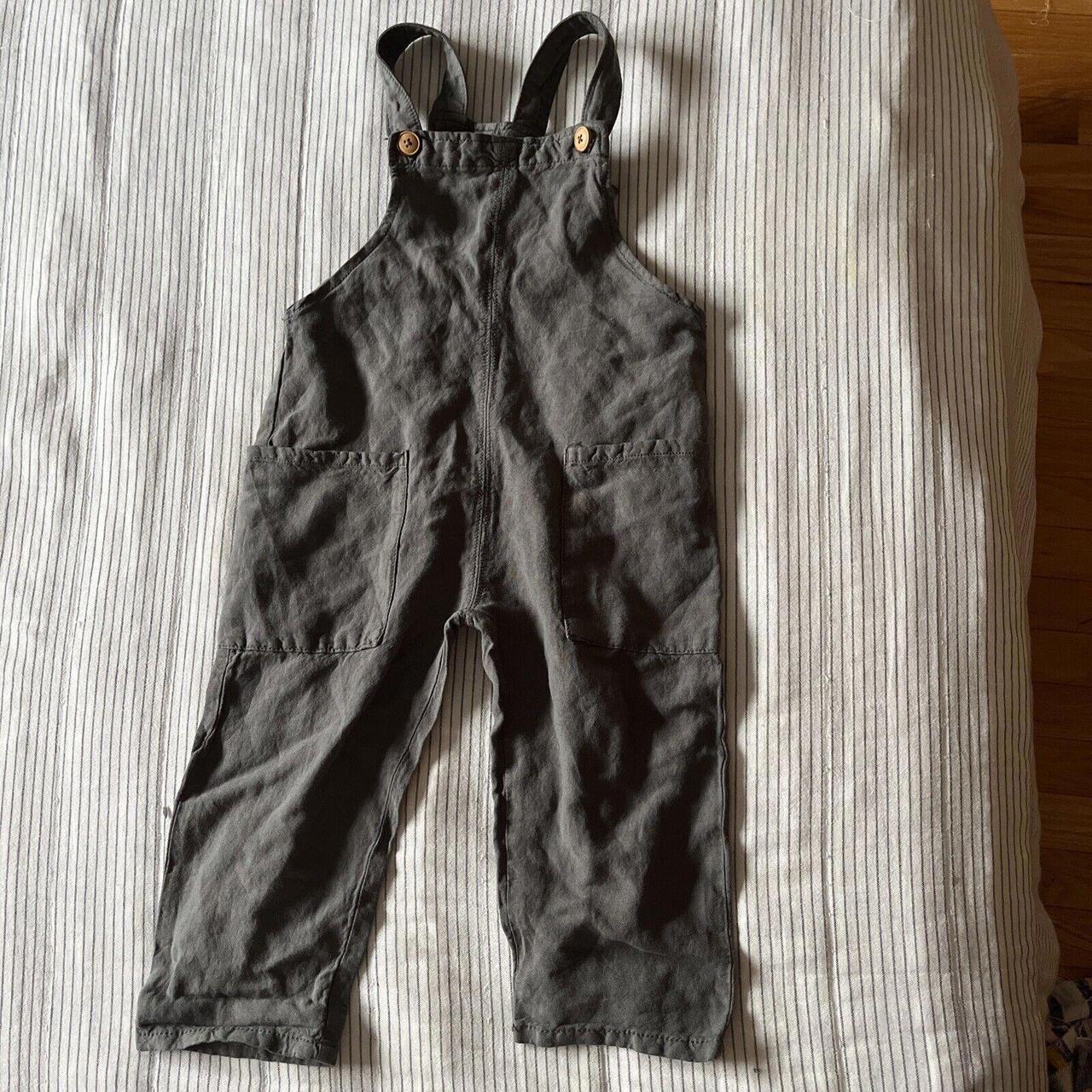 This Zara one-piece overall in gray color is a... - Depop