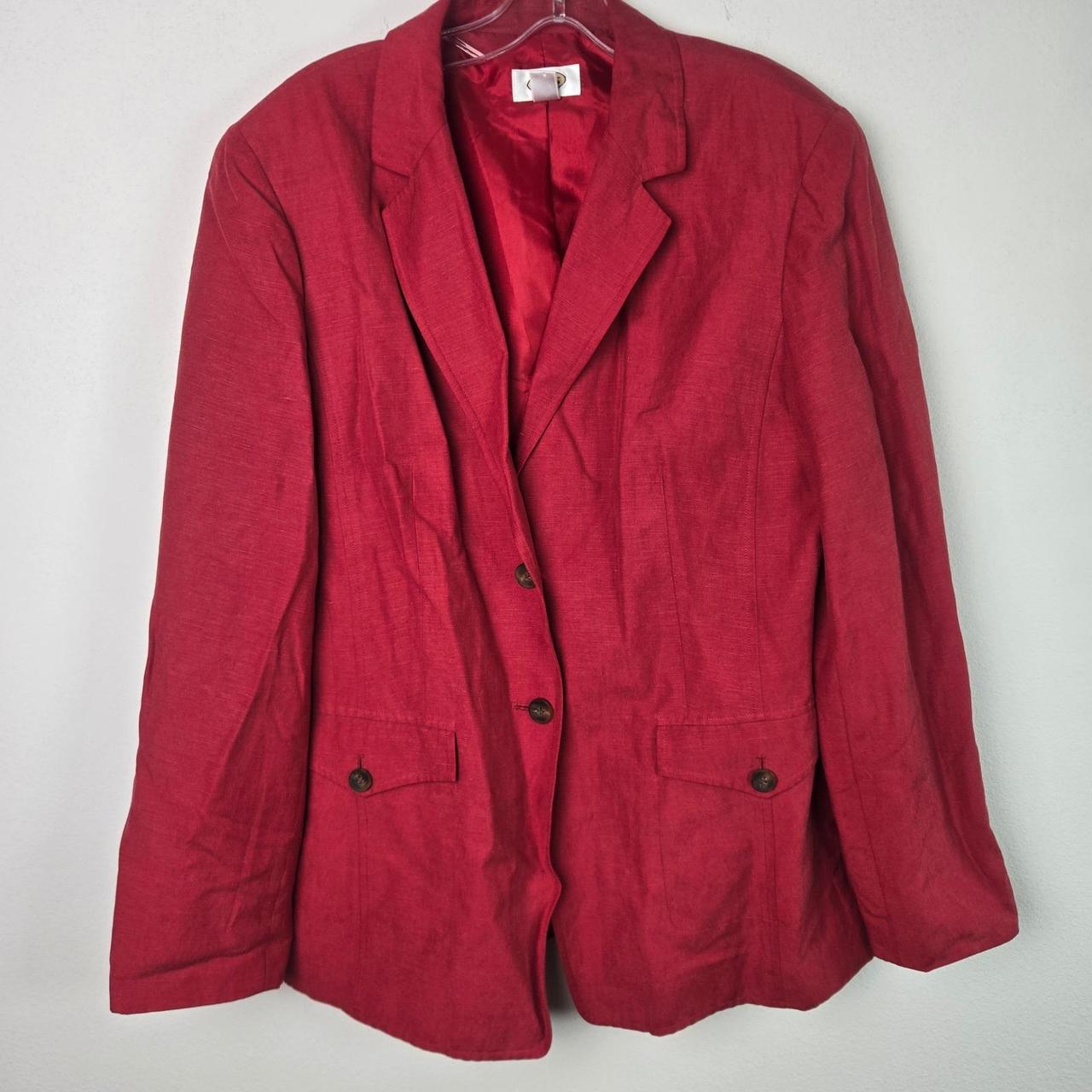 Talbots Women's Blazer Jacket - Red - 14 – Talbot… - image 1