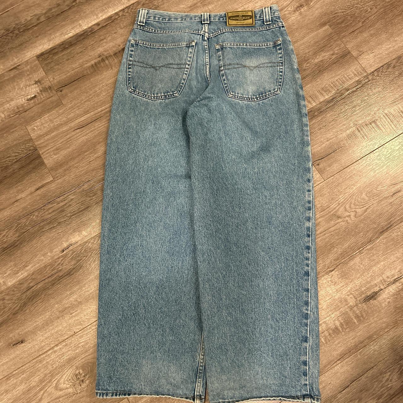 Vintage Anchor Blue Jeans Size 34x30 Super good... - Depop