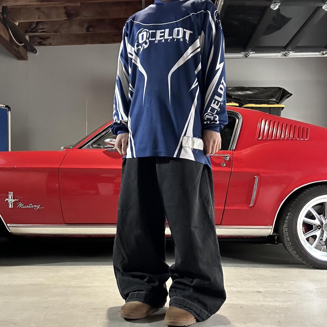 Vintage Ocelot Racing Shirt Size L(measurements in... | Depop