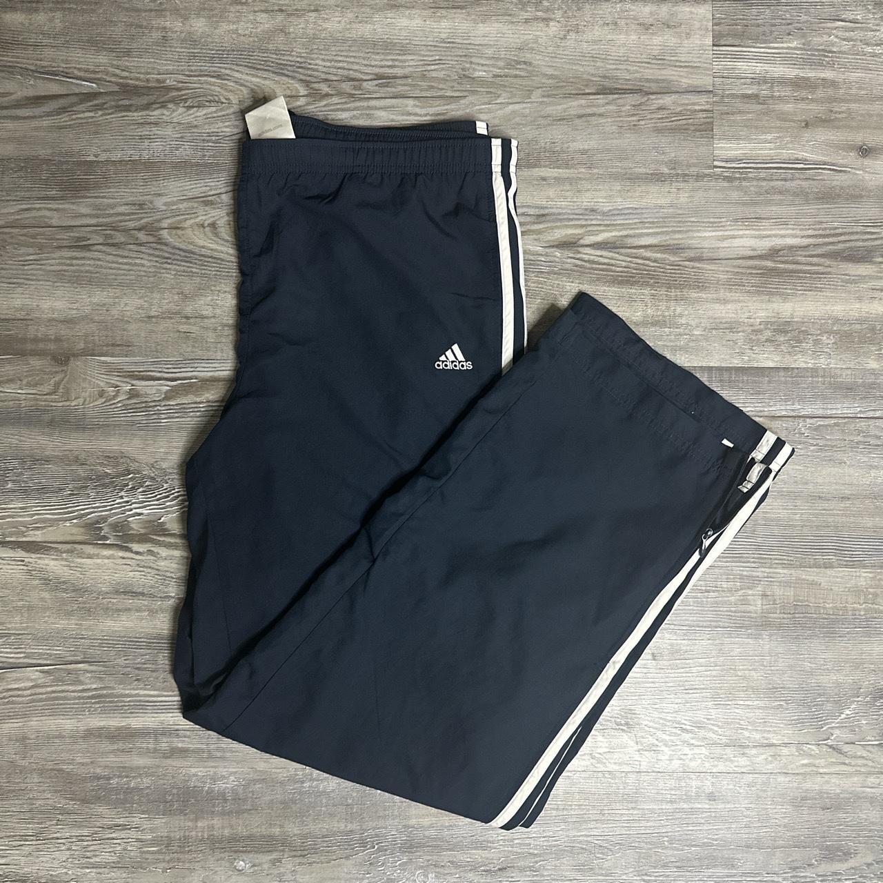 Navy blue Adidas sweatpants - Depop