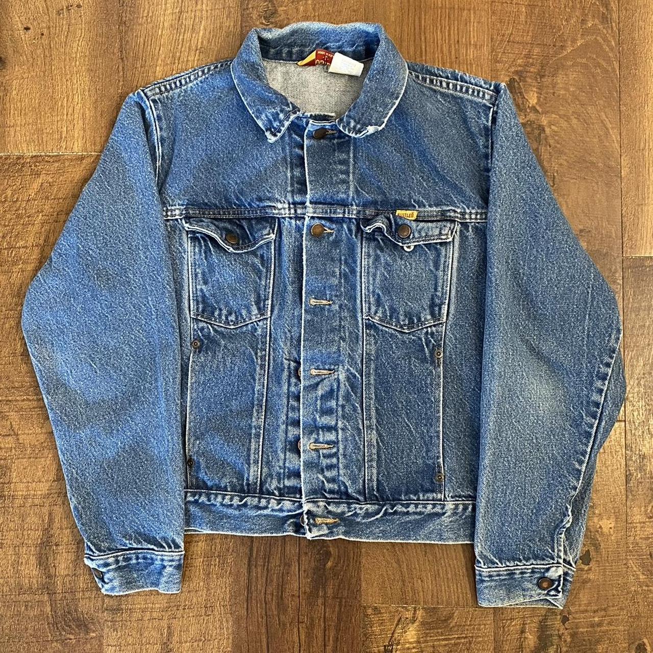 Vintage Rustler Denim Jacket / Clean AF Size Large... - Depop