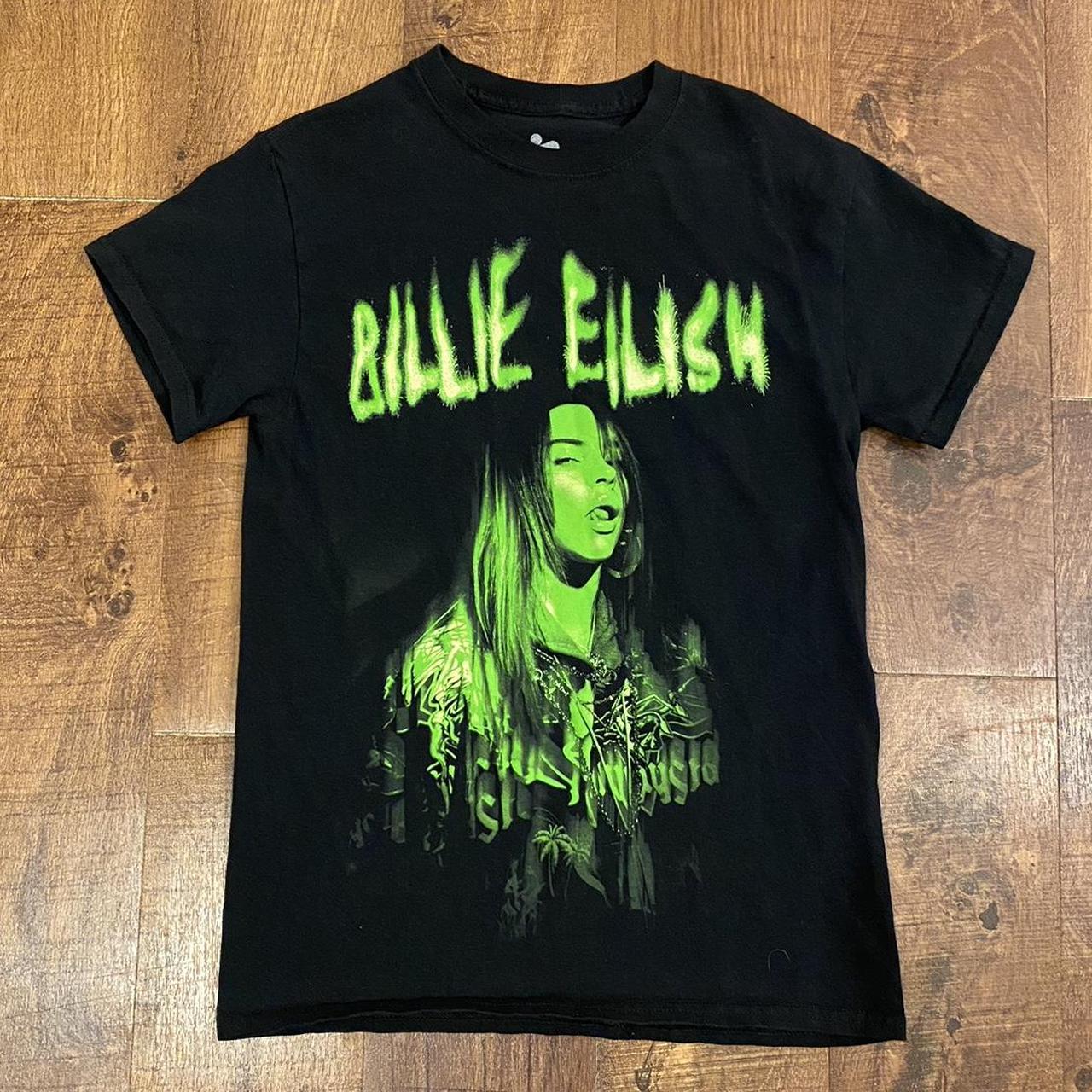 Billie eilish store green fire shirt