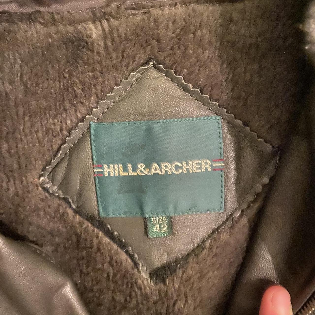 Hill&Archer leather jacket with removable fur insert... Depop