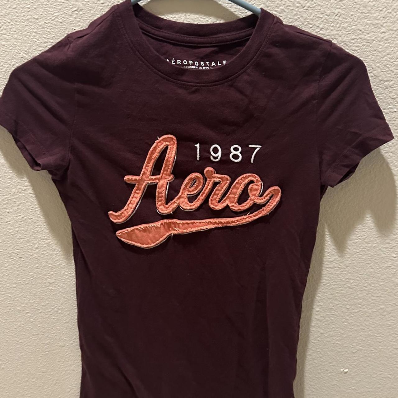 aeropostale maroon shirt