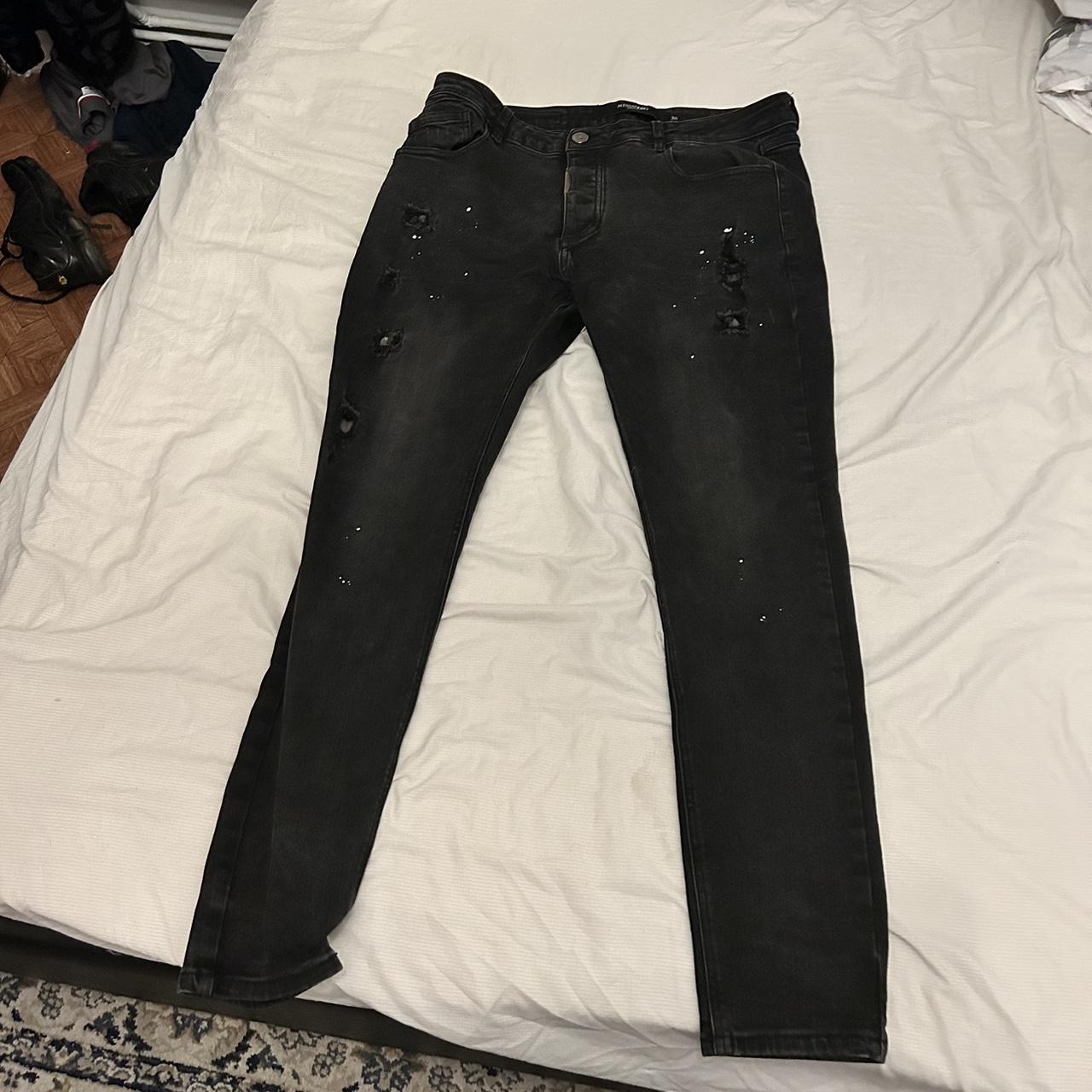 Zavetti paint splatter jeans Size 36 Depop