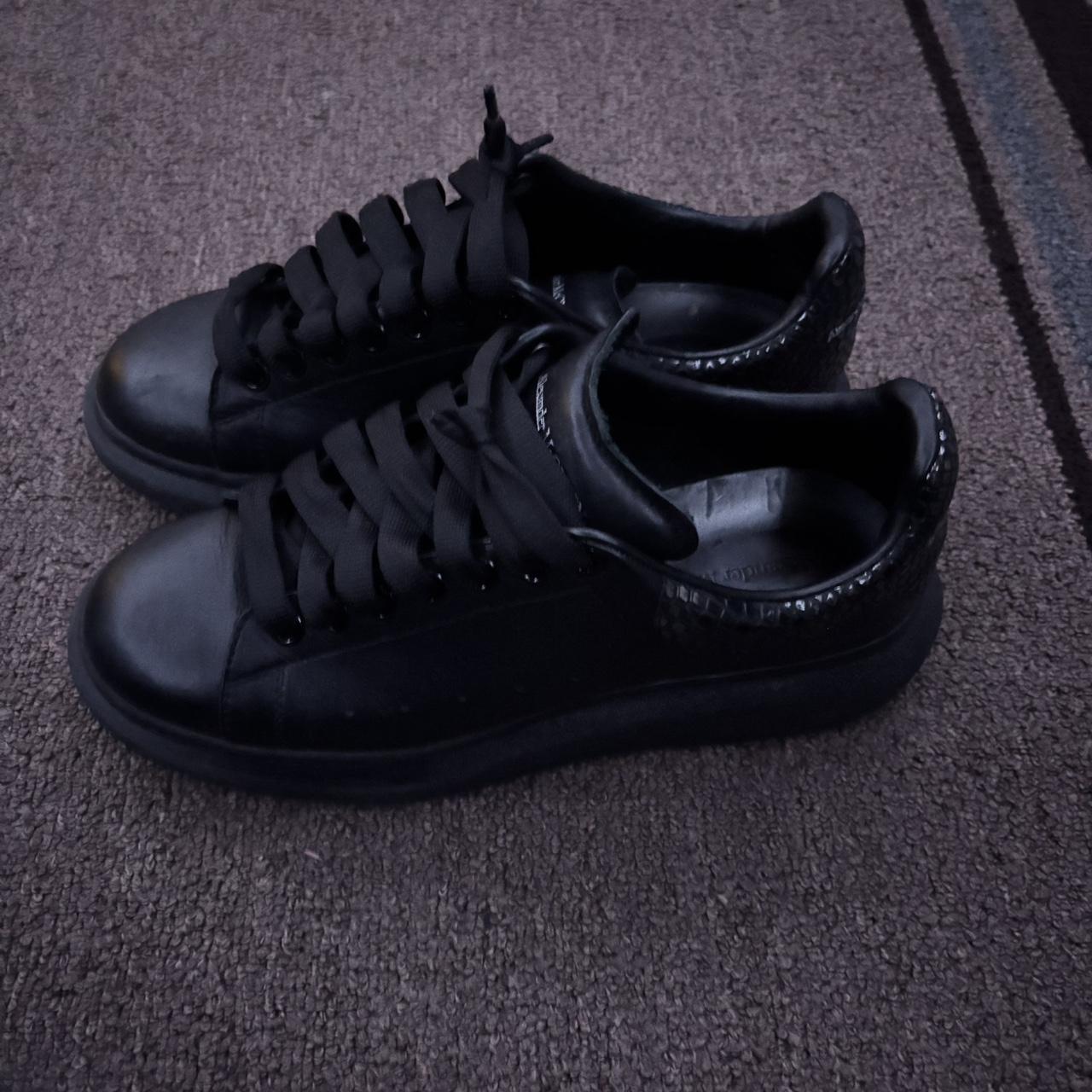alexander mcqueen snakeskin black