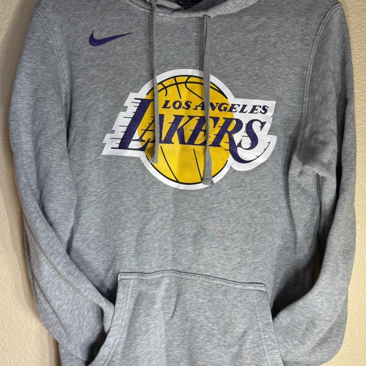 grey nike lakers hoodie