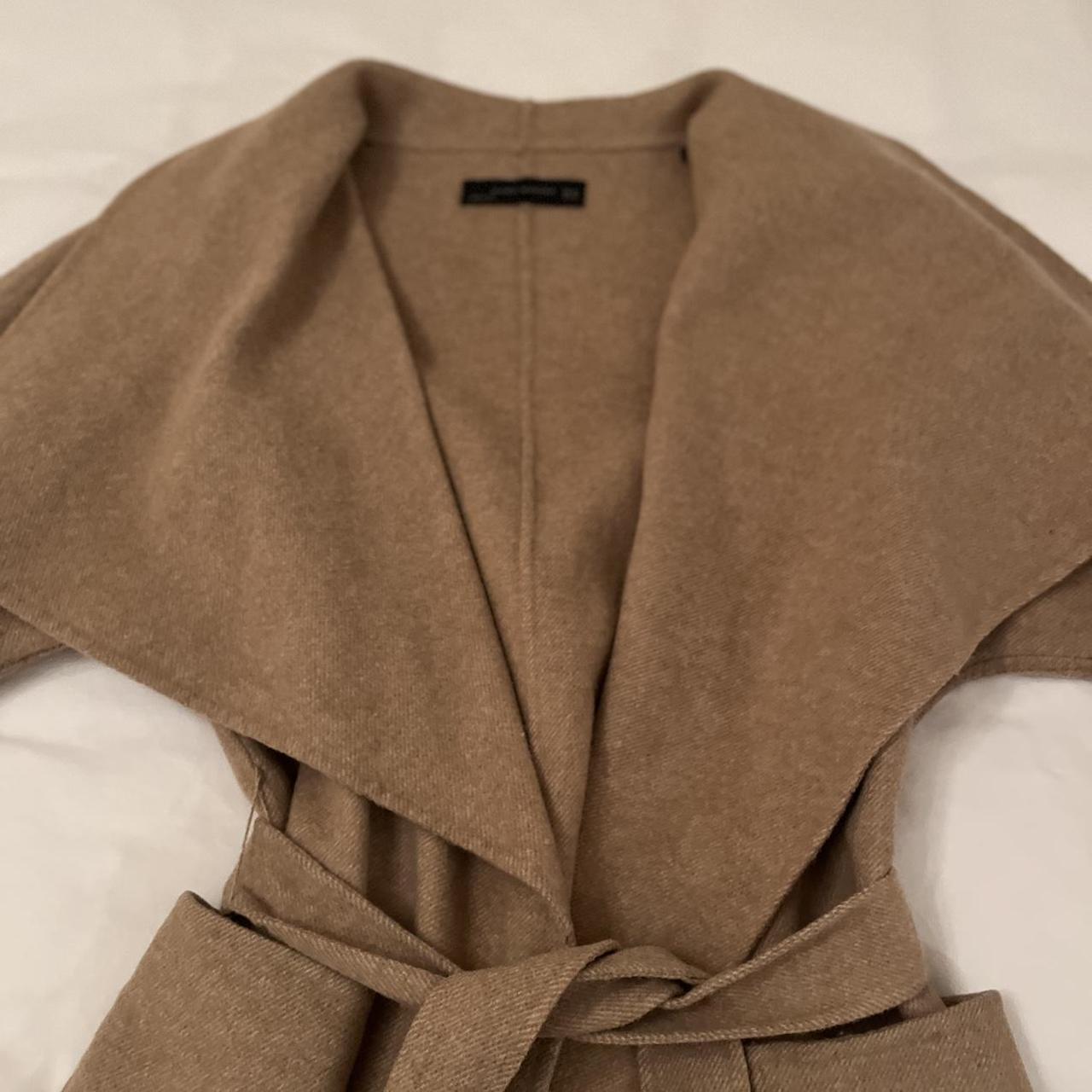 Zara Camel Coat Size S It Fits Anything From Size 8 - Depop